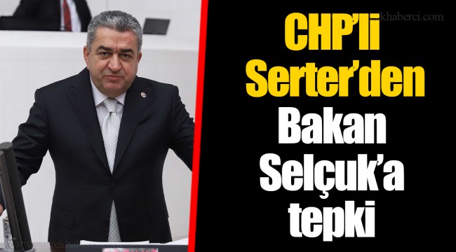 CHP’li Serter’den Bakan Selçuk’a tepki