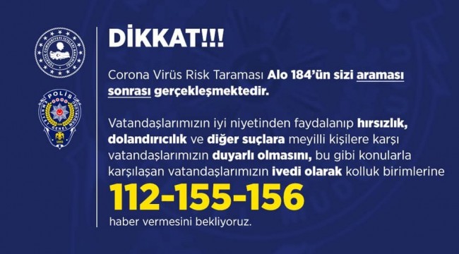 Emniyetten vatandaşları uyarı