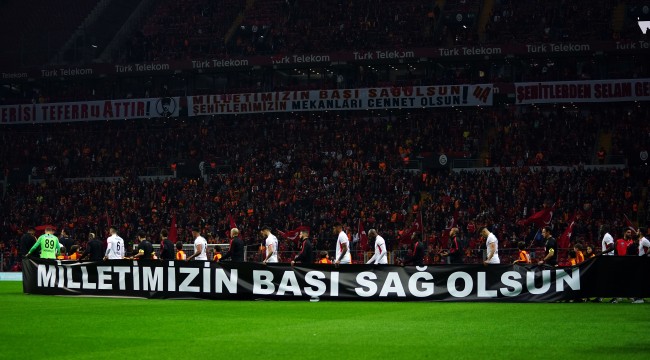 Galatasaray - Gençlerbirliği maçında İdlib şehitleri unutulmadı