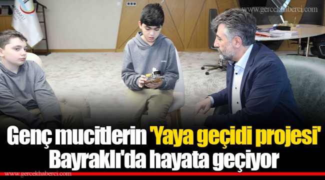 Genç mucitlerden yaya geçidi projesi