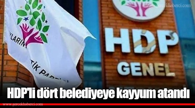 HDP'li dört belediyeye kayyum atandı