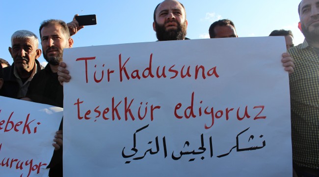 İdlib’de TSK’ya destek gösterisi