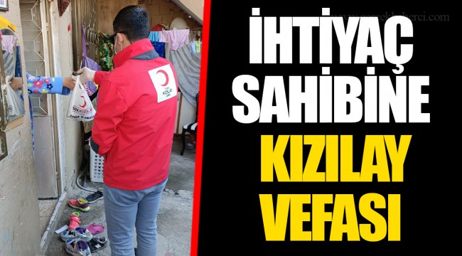 İHTİYAÇ SAHİBİNE KIZILAY VEFASI 