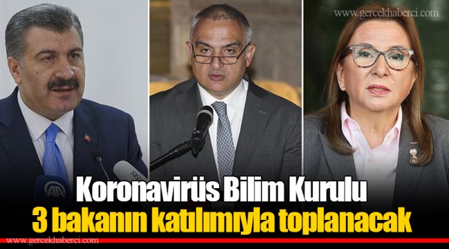Koronavirüs Bilim Kurulu 3 bakanın katılımıyla toplanacak