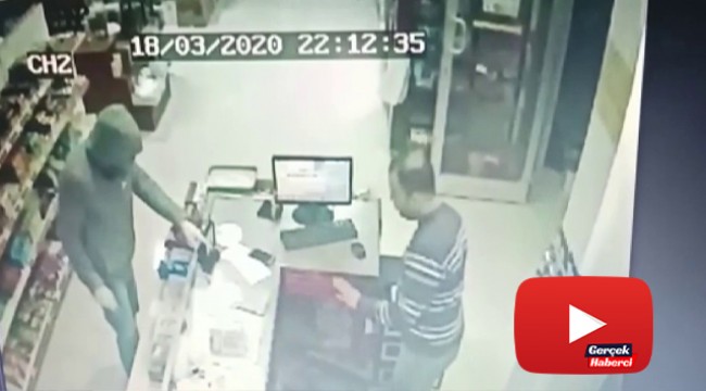 Marketi gasp edip, sevgilisiyle eğlendi