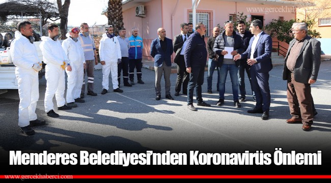 Menderes Belediyesi’nden Koronavirüs Önlemi