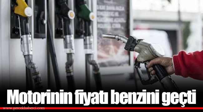Motorinin fiyatı benzini geçti