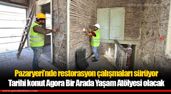 Pazaryeri’nde restorasyon çalışmaları sürüyor
