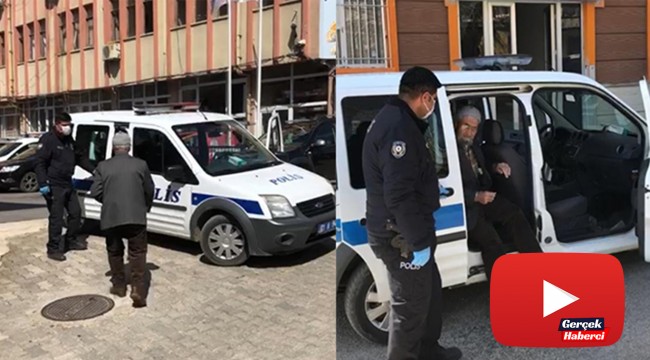 Polis önce anonsla uyardı sonra yaşlıları tek tek topladı