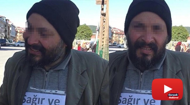 Sağır ve dilsiz dilencinin dili zabıtayı görünce açıldı