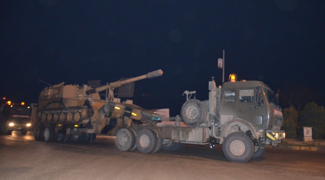 Sınır birliklerine tank ve obüs sevkiyatı
