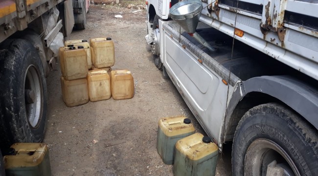 Uşak'ta 1.5 ton kaçak akaryakıt ele geçirildi
