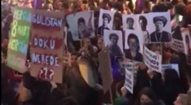 Valiliğin engeline rağmen kadınlar, Feminist Gece Yürüyüşü için Taksim'de toplanıyor
