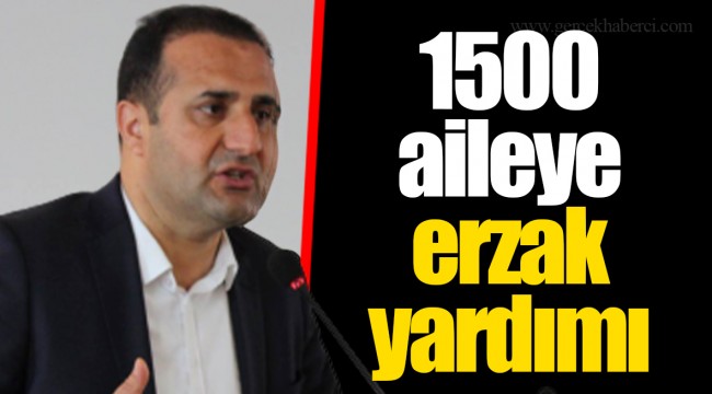 1500 aileye erzak yardımı