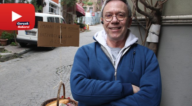 Balat'ta yaşayan İtalyan, dayanışma sepeti ile ihtiyaç sahiplerine ulaşmaya çalışıyor