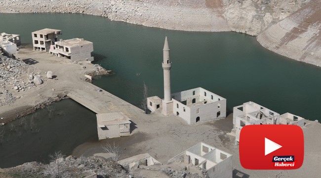 Baraj suları çekilince tarihi köy yeniden ortaya çıktı