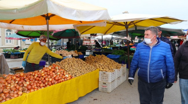 Başkan Oran’dan Pazar denetimi