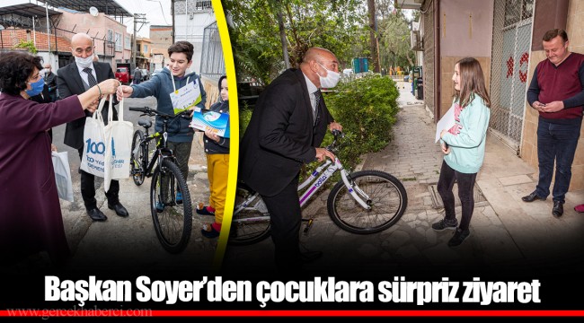 Başkan Soyer’den çocuklara sürpriz ziyaret