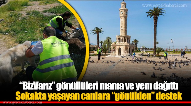 “BizVarız” gönüllüleri mama ve yem dağıttı Sokakta yaşayan canlara “gönülden” destek