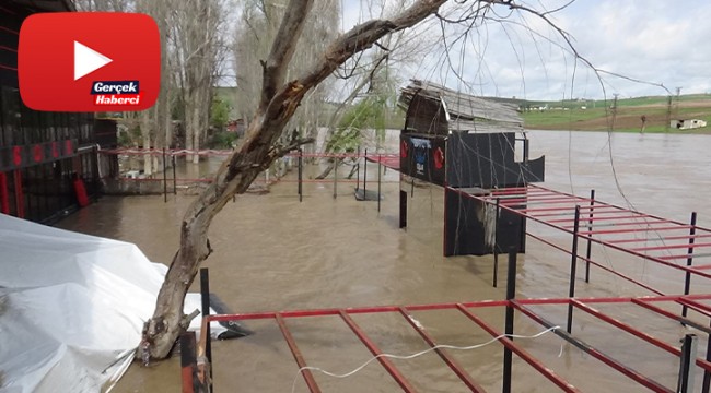 Dicle Nehri kıyısında bulunan kafeler sular altında kaldı