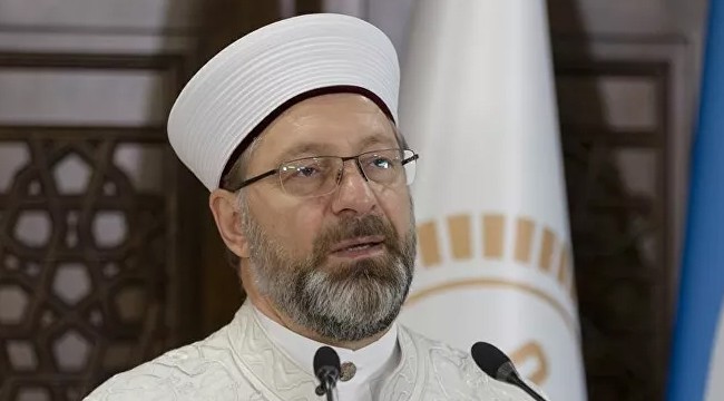 Diyanet İşleri Başkanı Erbaş teşekkür etti: Allah cümlenizden razı olsun, size hizmet etmek şereflerin en büyüğü