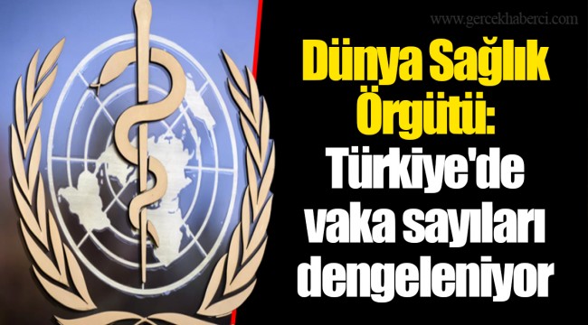 Dünya Sağlık Örgütü: Türkiye'de vaka sayıları dengeleniyor