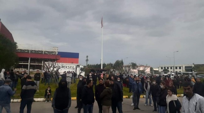 İzmir'de bir fabrika çalışanında korona virüs tespit edildi, iş yerinde arbede çıktı