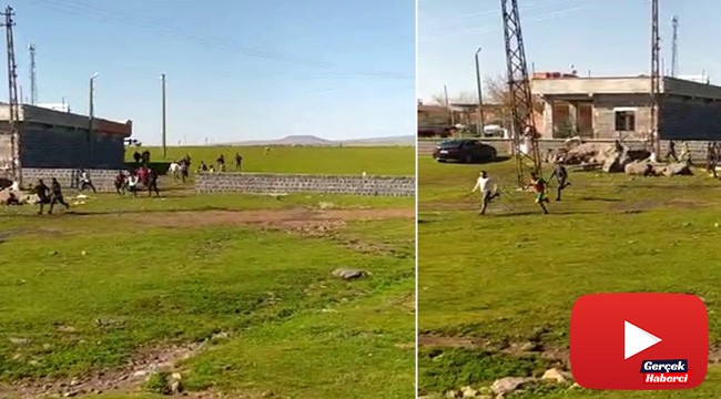 Jandarmayı karşılarında gören gençler nereye kaçacağını şaşırdı