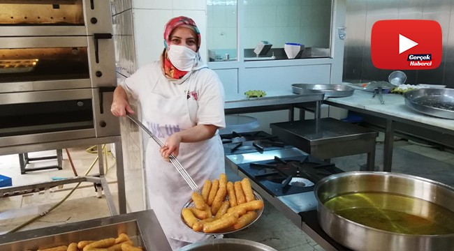 Kadayıf dolması iftar sofraları için hazır