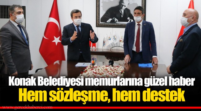 Konak Belediyesi memurlarına güzel haber