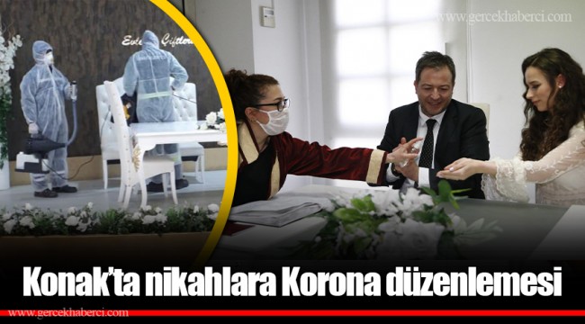 Konak'ta nikahlara Korona düzenlemesi