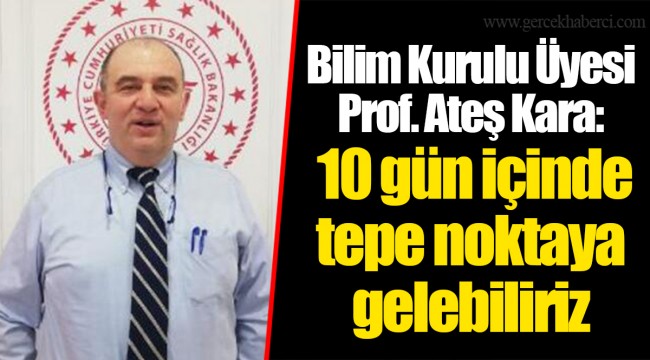 Koronavirüs Bilim Kurulu Üyesi Prof. Ateş Kara: 10 gün içinde tepe noktaya gelebiliriz