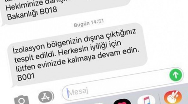 Pandemi İzolasyon Takip Sistemi hayata geçti: İlk mesajlar atıldı