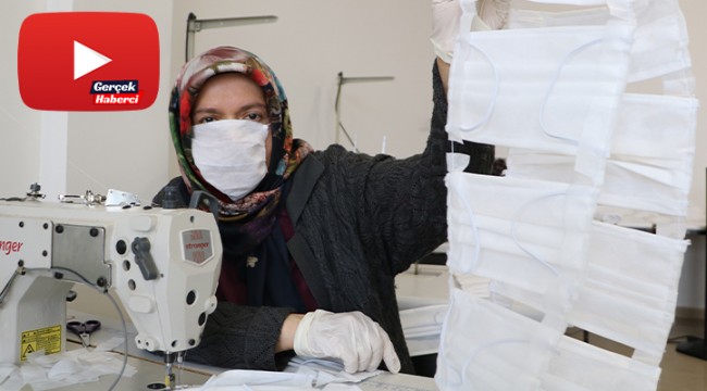 Piyasada 5 TL'ye satılan maskeleri 18 kuruşa mal ediyorlar