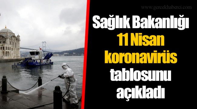 Sağlık Bakanlığı 11 Nisan koronavirüs tablosunu açıkladı