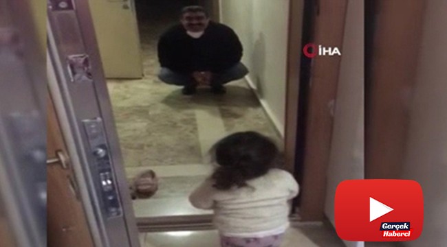 Sağlık çalışanı, kendisine sarılmak isteyen torununu uzaktan sevdi