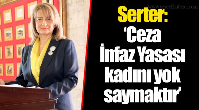 Serter: “Ceza İnfaz Yasası kadını yok saymaktır”