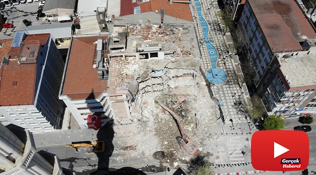 Sokağa çıkma günlerinde kentsel dönüşüm hızlandı, çalışmalar havadan görüntülendi