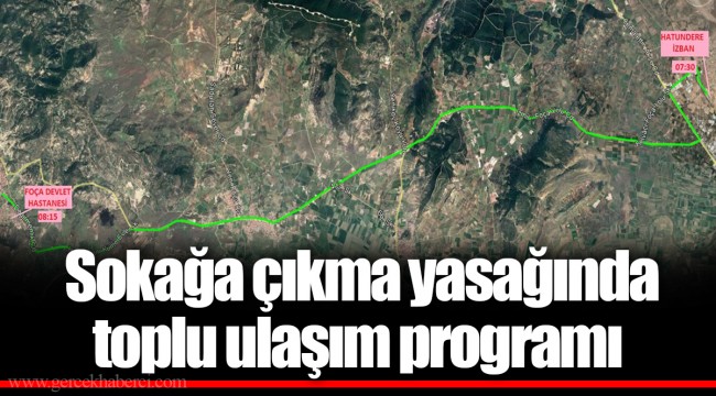 Sokağa çıkma yasağında toplu ulaşım programı