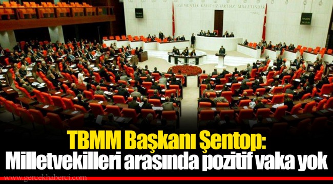 TBMM Başkanı Şentop: Milletvekilleri arasında pozitif vaka yok