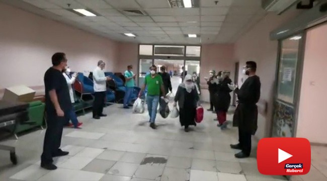 Tedavisi tamamlanan 20 hasta alkışlarla taburcu oldu