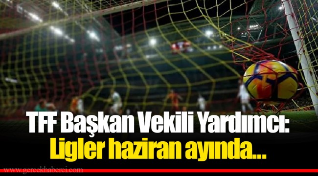 TFF Başkan Vekili Yardımcı: Ligler haziran ayında...
