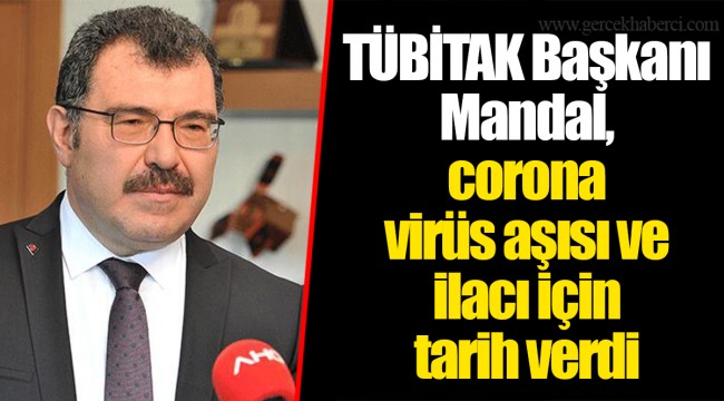 TÜBİTAK Başkanı Mandal, corona virüs aşısı ve ilacı için tarih verdi