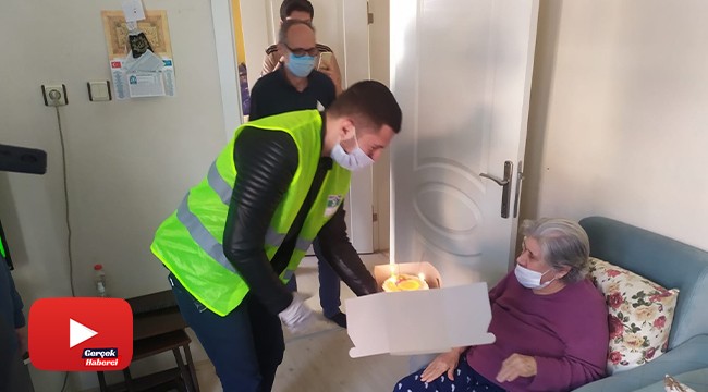 Yaşlı kadının uzaktaki kızı belediyeyi aradı ekipler seferber oldu