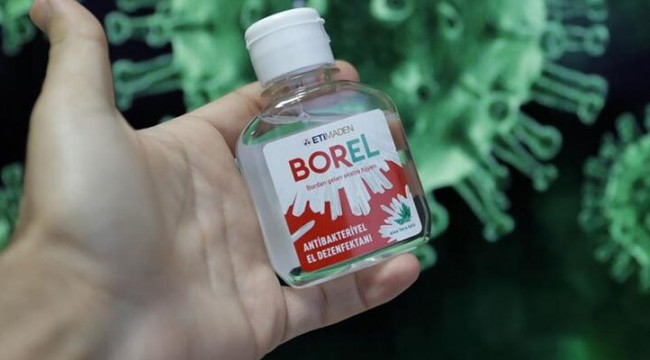 Yerli dezenfektan BOREL'in satışına yarın başlanacak