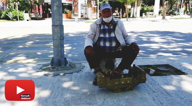 4 saatlik izinde ayakkabı boyamaya çıktı