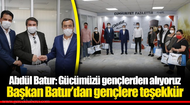 Abdül Batur: Gücümüzü gençlerden alıyoruz