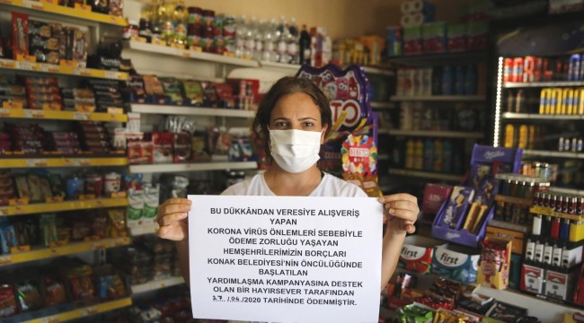 Başkan Batur'un başlattığı veresiye defteri kampanyasına ilgi çok