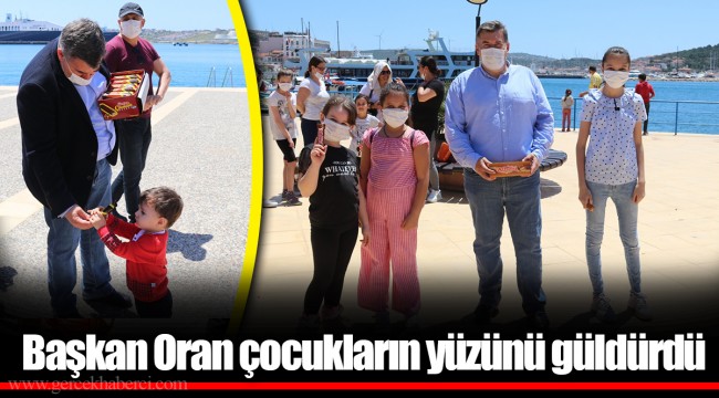 Başkan Oran çocukların yüzünü güldürdü