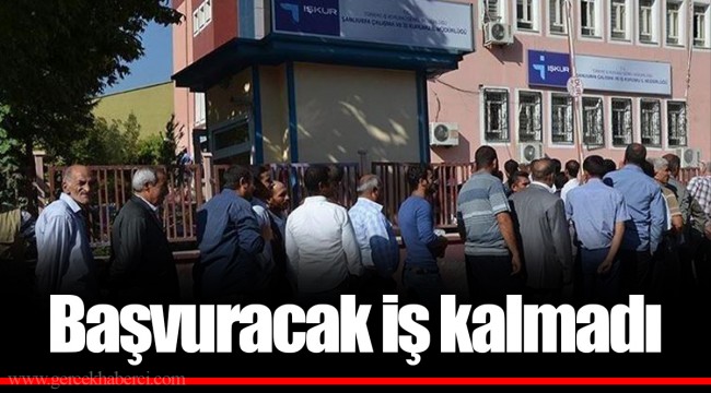 Başvuracak iş kalmadı